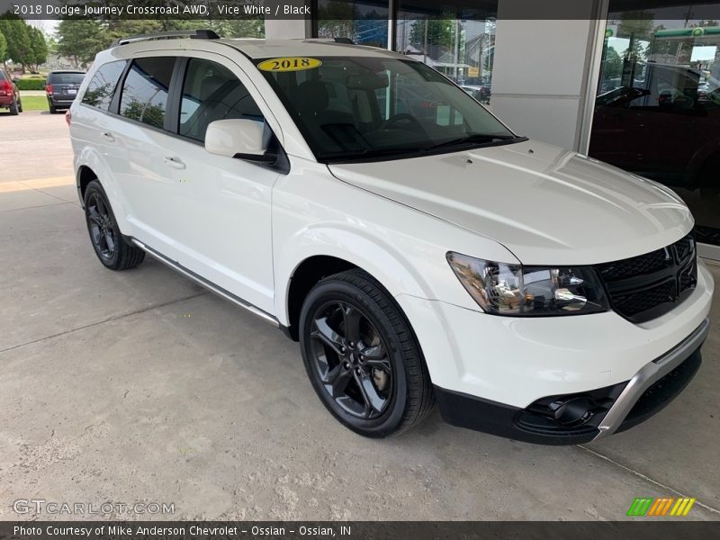 Vice White / Black 2018 Dodge Journey Crossroad AWD