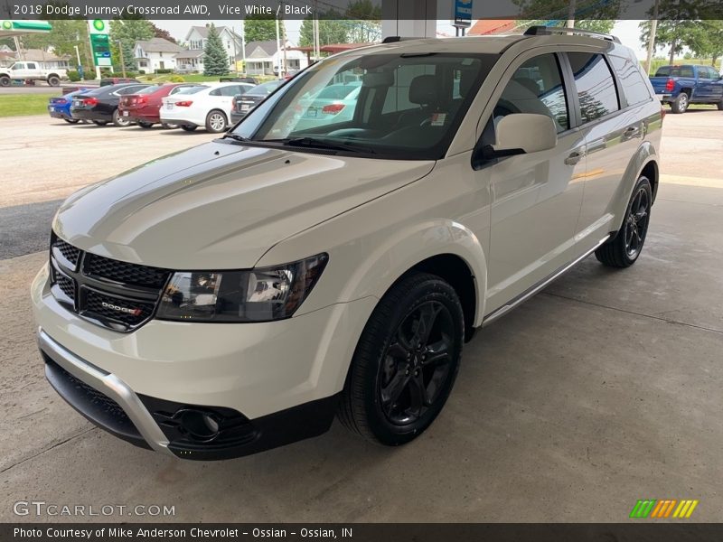Vice White / Black 2018 Dodge Journey Crossroad AWD