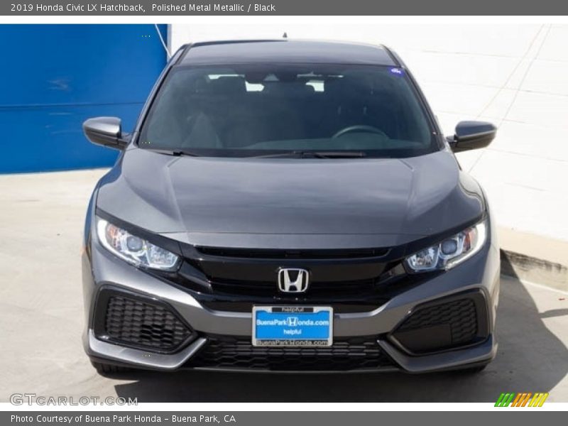 Polished Metal Metallic / Black 2019 Honda Civic LX Hatchback