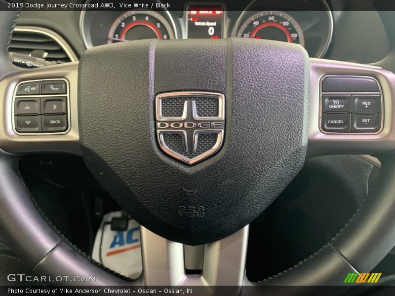 Vice White / Black 2018 Dodge Journey Crossroad AWD