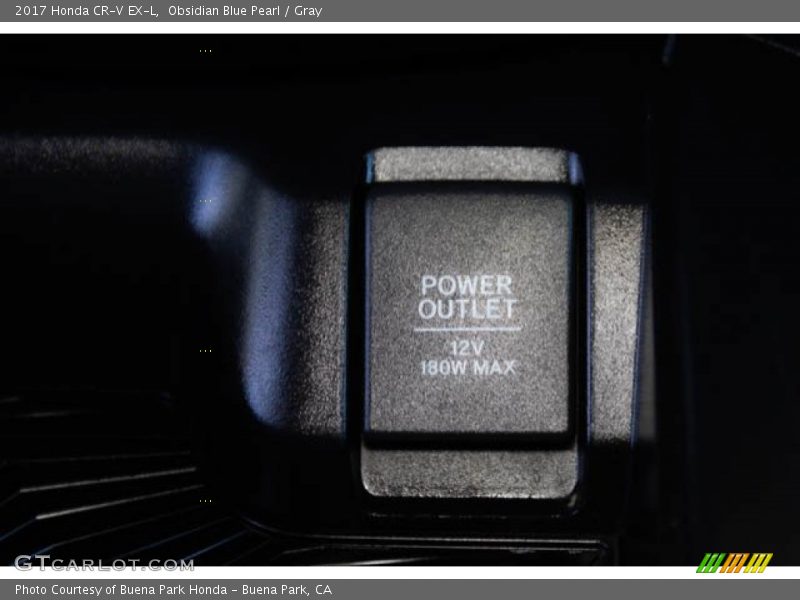 Obsidian Blue Pearl / Gray 2017 Honda CR-V EX-L