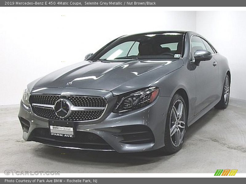Selenite Grey Metallic / Nut Brown/Black 2019 Mercedes-Benz E 450 4Matic Coupe