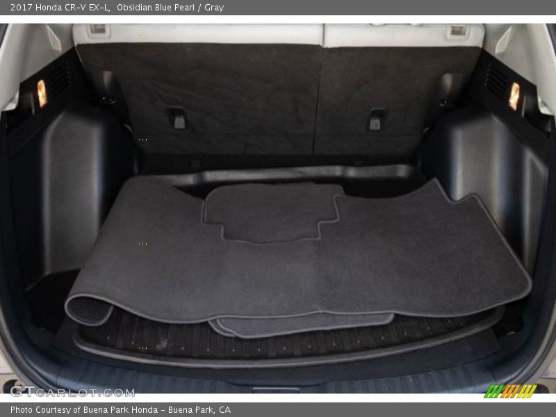 Obsidian Blue Pearl / Gray 2017 Honda CR-V EX-L