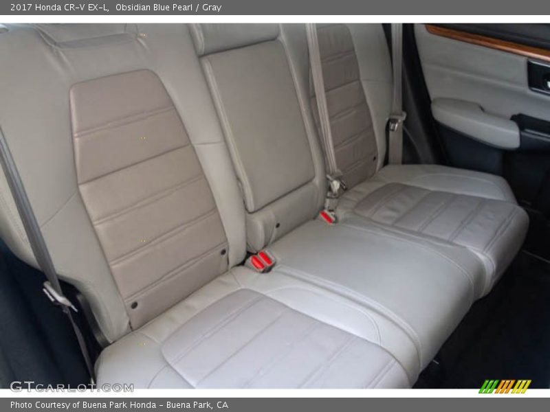 Obsidian Blue Pearl / Gray 2017 Honda CR-V EX-L