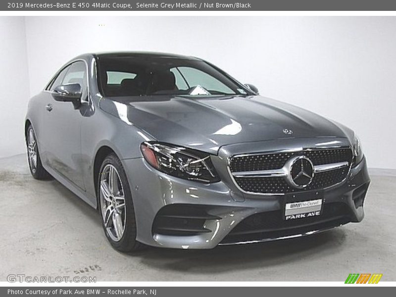 Selenite Grey Metallic / Nut Brown/Black 2019 Mercedes-Benz E 450 4Matic Coupe