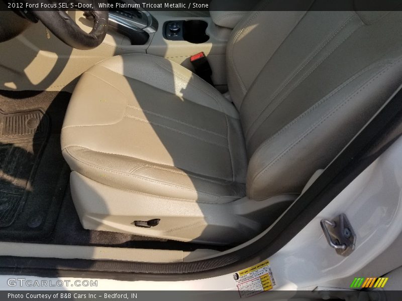 White Platinum Tricoat Metallic / Stone 2012 Ford Focus SEL 5-Door