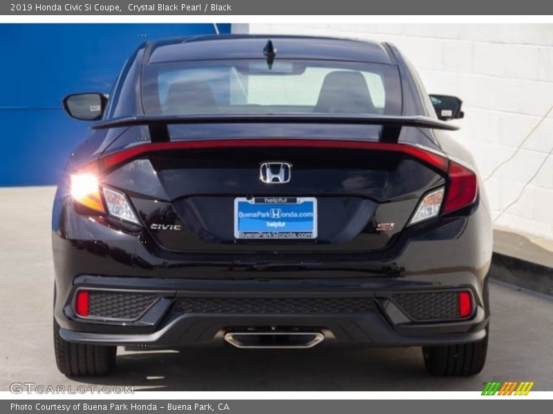 Crystal Black Pearl / Black 2019 Honda Civic Si Coupe