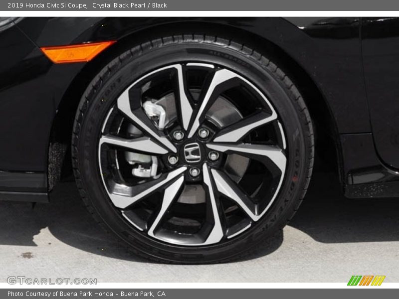 Crystal Black Pearl / Black 2019 Honda Civic Si Coupe