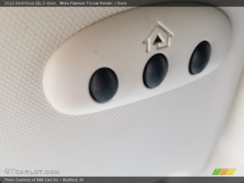 White Platinum Tricoat Metallic / Stone 2012 Ford Focus SEL 5-Door