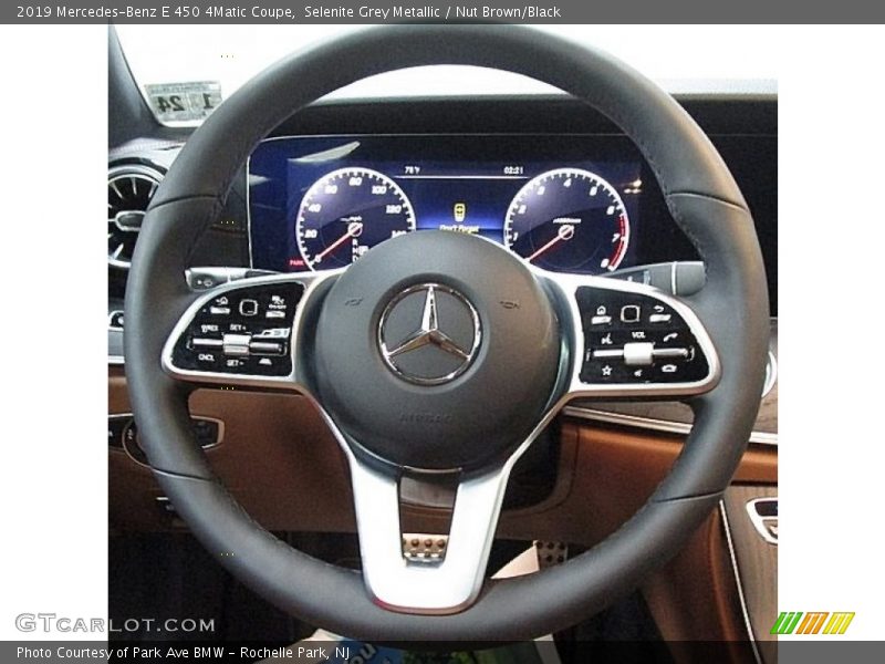 Selenite Grey Metallic / Nut Brown/Black 2019 Mercedes-Benz E 450 4Matic Coupe