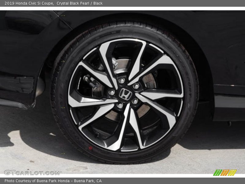 Crystal Black Pearl / Black 2019 Honda Civic Si Coupe