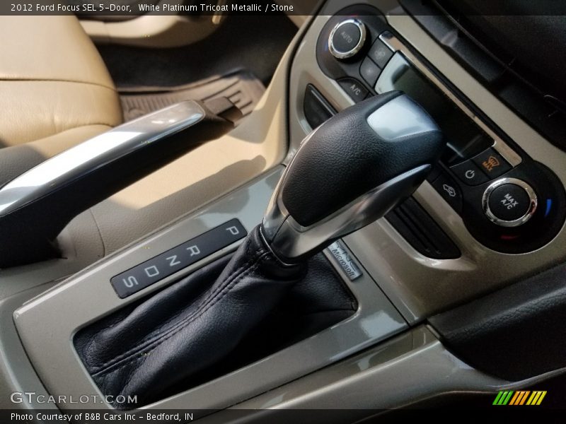 White Platinum Tricoat Metallic / Stone 2012 Ford Focus SEL 5-Door