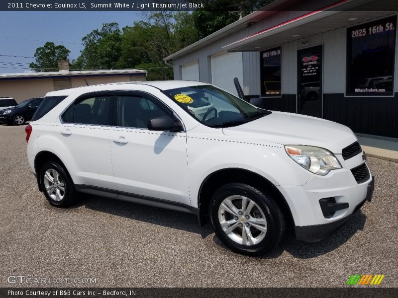 Summit White / Light Titanium/Jet Black 2011 Chevrolet Equinox LS