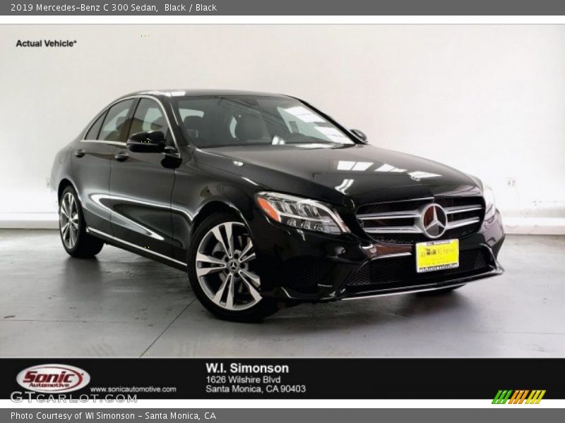 Black / Black 2019 Mercedes-Benz C 300 Sedan