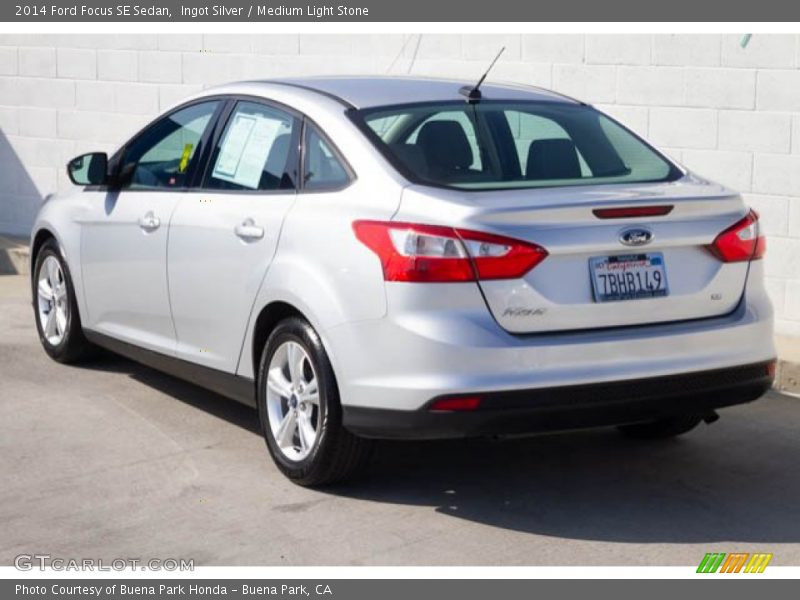 Ingot Silver / Medium Light Stone 2014 Ford Focus SE Sedan