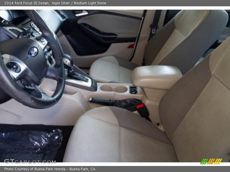 Ingot Silver / Medium Light Stone 2014 Ford Focus SE Sedan