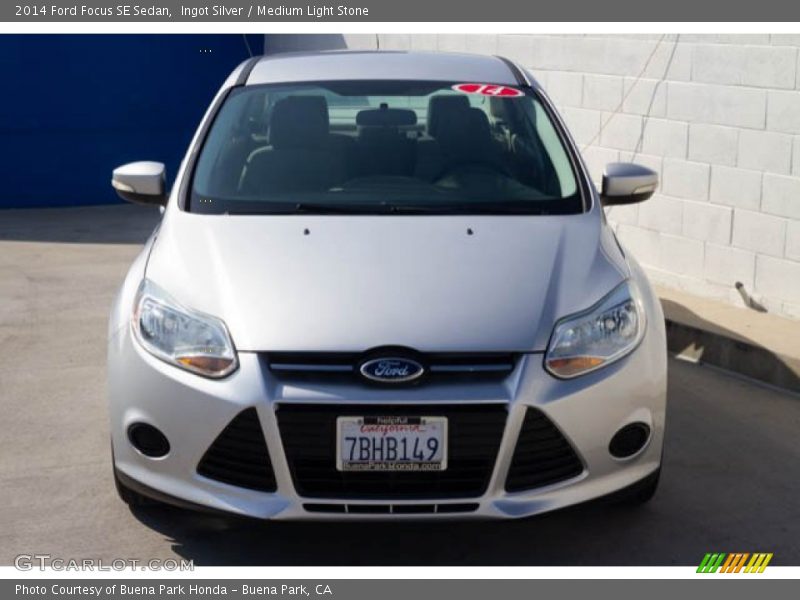 Ingot Silver / Medium Light Stone 2014 Ford Focus SE Sedan