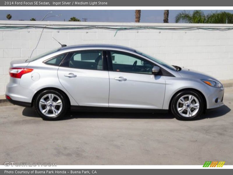 Ingot Silver / Medium Light Stone 2014 Ford Focus SE Sedan