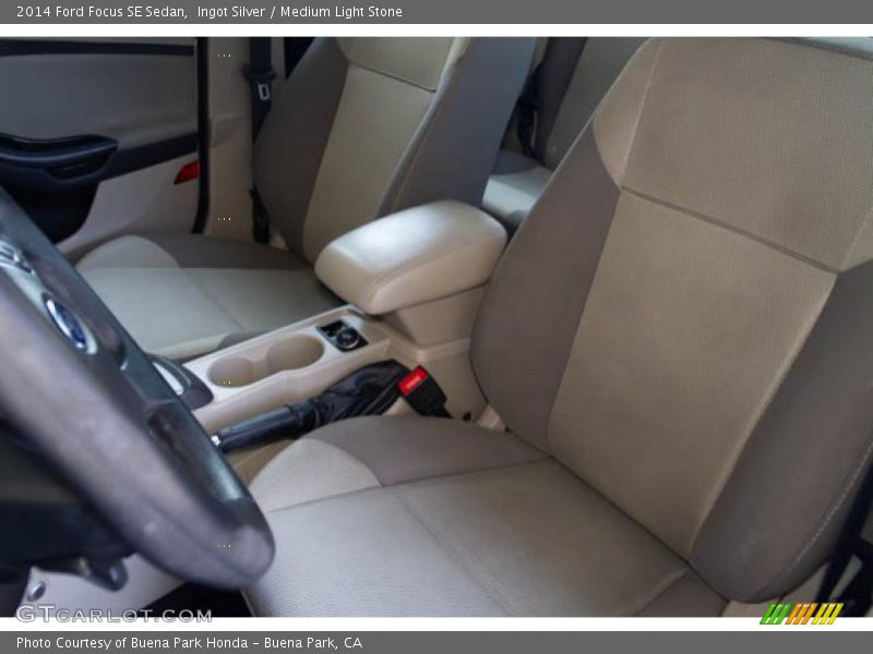 Ingot Silver / Medium Light Stone 2014 Ford Focus SE Sedan