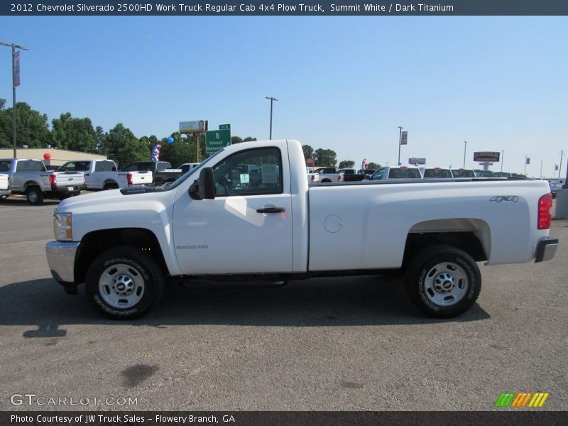 Summit White / Dark Titanium 2012 Chevrolet Silverado 2500HD Work Truck Regular Cab 4x4 Plow Truck