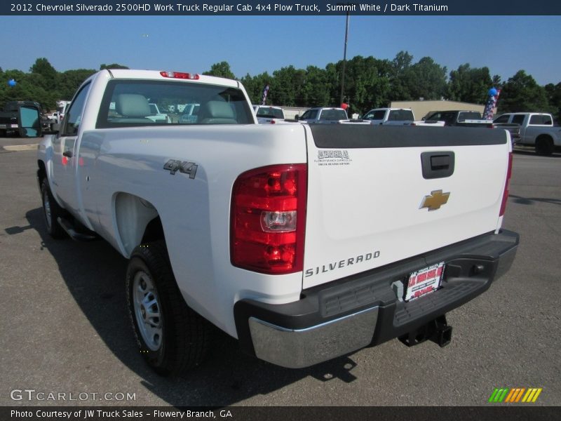 Summit White / Dark Titanium 2012 Chevrolet Silverado 2500HD Work Truck Regular Cab 4x4 Plow Truck