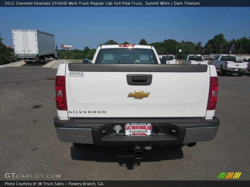 Summit White / Dark Titanium 2012 Chevrolet Silverado 2500HD Work Truck Regular Cab 4x4 Plow Truck