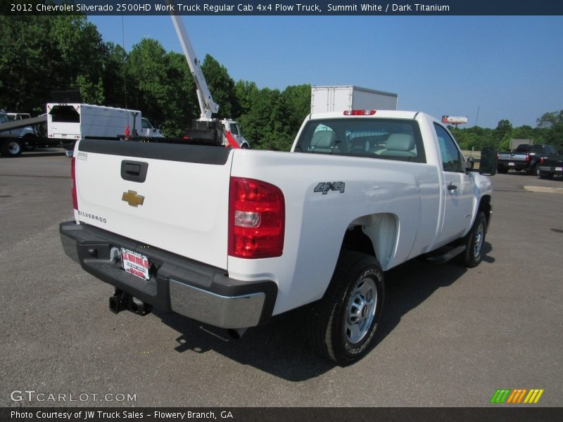Summit White / Dark Titanium 2012 Chevrolet Silverado 2500HD Work Truck Regular Cab 4x4 Plow Truck