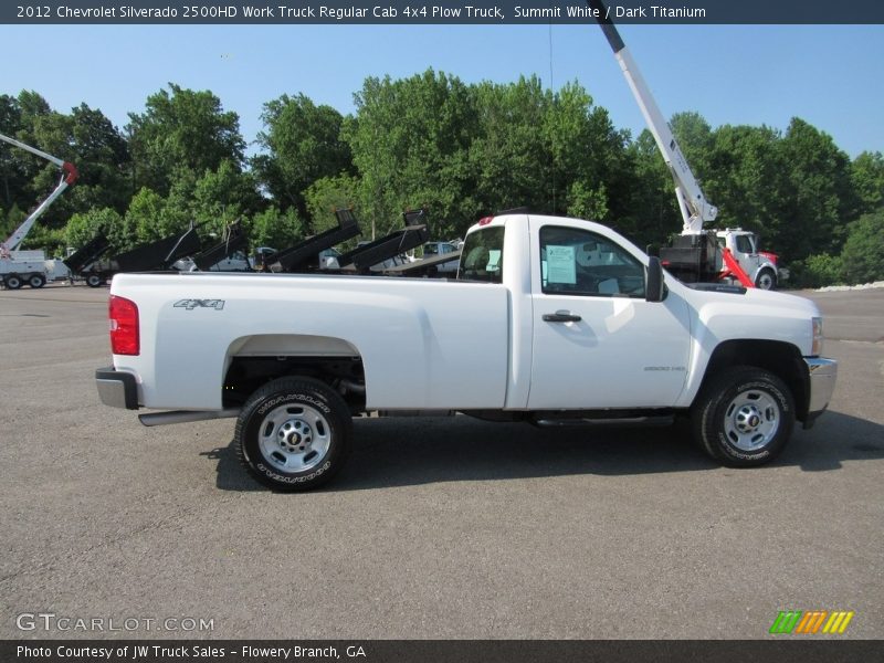 Summit White / Dark Titanium 2012 Chevrolet Silverado 2500HD Work Truck Regular Cab 4x4 Plow Truck
