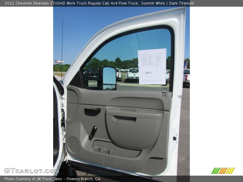 Summit White / Dark Titanium 2012 Chevrolet Silverado 2500HD Work Truck Regular Cab 4x4 Plow Truck