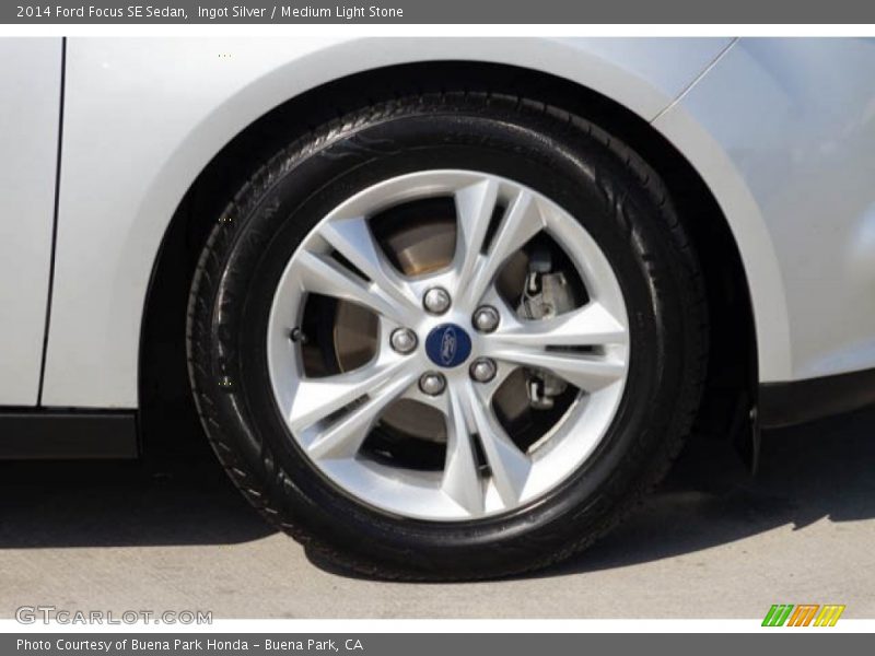 Ingot Silver / Medium Light Stone 2014 Ford Focus SE Sedan
