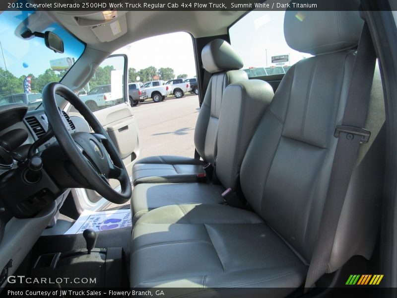 Summit White / Dark Titanium 2012 Chevrolet Silverado 2500HD Work Truck Regular Cab 4x4 Plow Truck