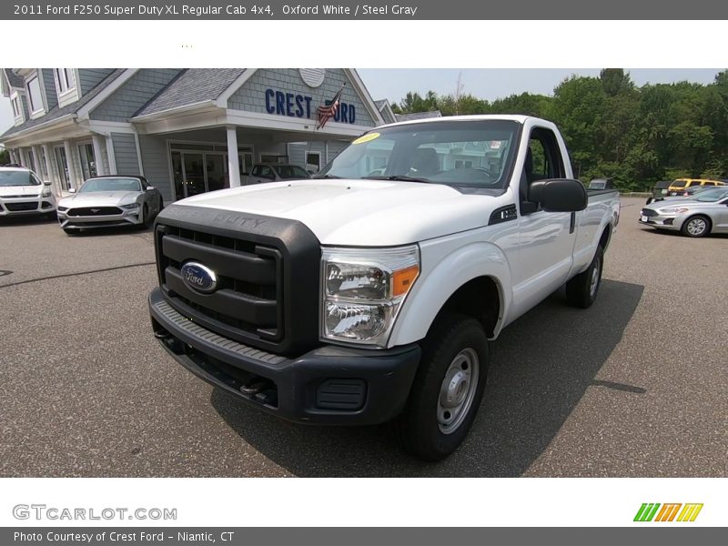 Oxford White / Steel Gray 2011 Ford F250 Super Duty XL Regular Cab 4x4