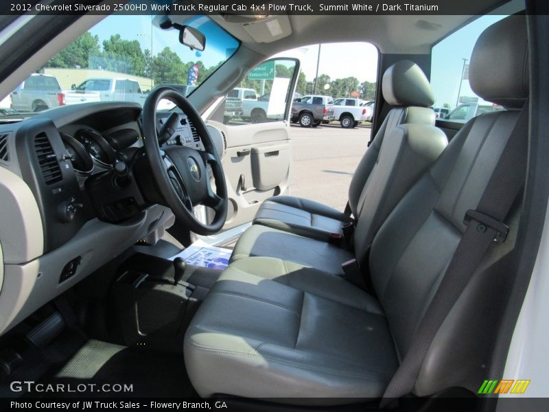 Summit White / Dark Titanium 2012 Chevrolet Silverado 2500HD Work Truck Regular Cab 4x4 Plow Truck