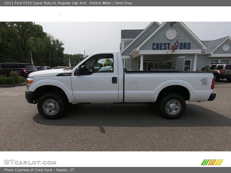 Oxford White / Steel Gray 2011 Ford F250 Super Duty XL Regular Cab 4x4