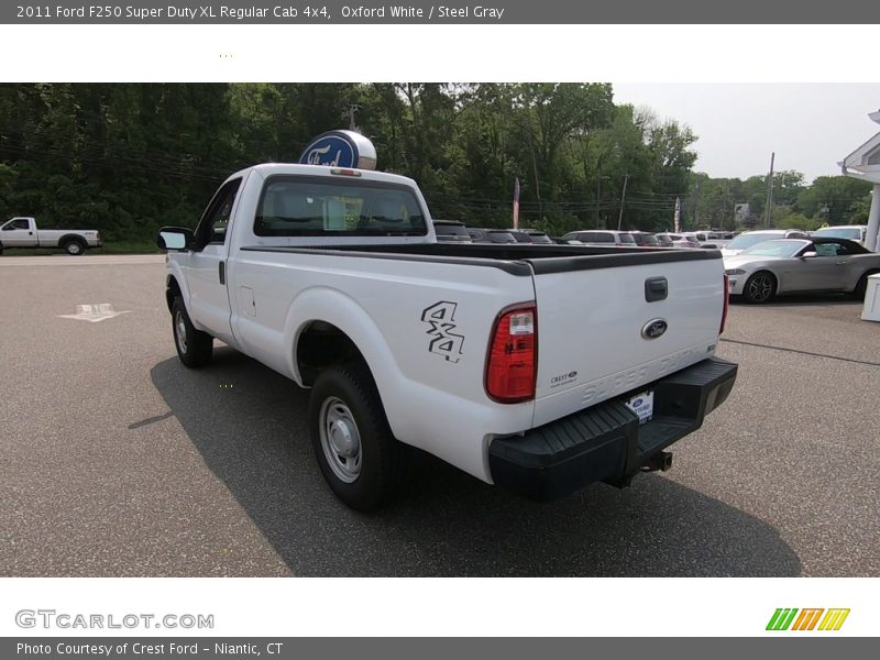 Oxford White / Steel Gray 2011 Ford F250 Super Duty XL Regular Cab 4x4