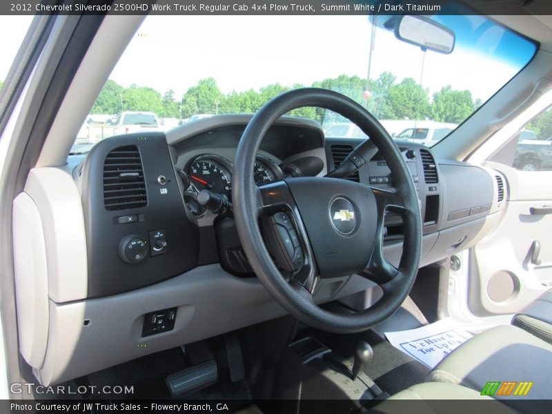 Summit White / Dark Titanium 2012 Chevrolet Silverado 2500HD Work Truck Regular Cab 4x4 Plow Truck