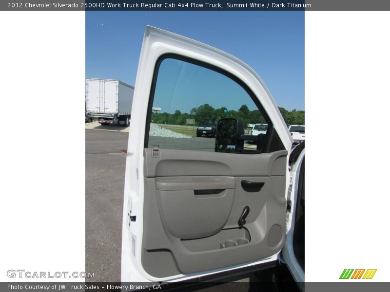 Summit White / Dark Titanium 2012 Chevrolet Silverado 2500HD Work Truck Regular Cab 4x4 Plow Truck