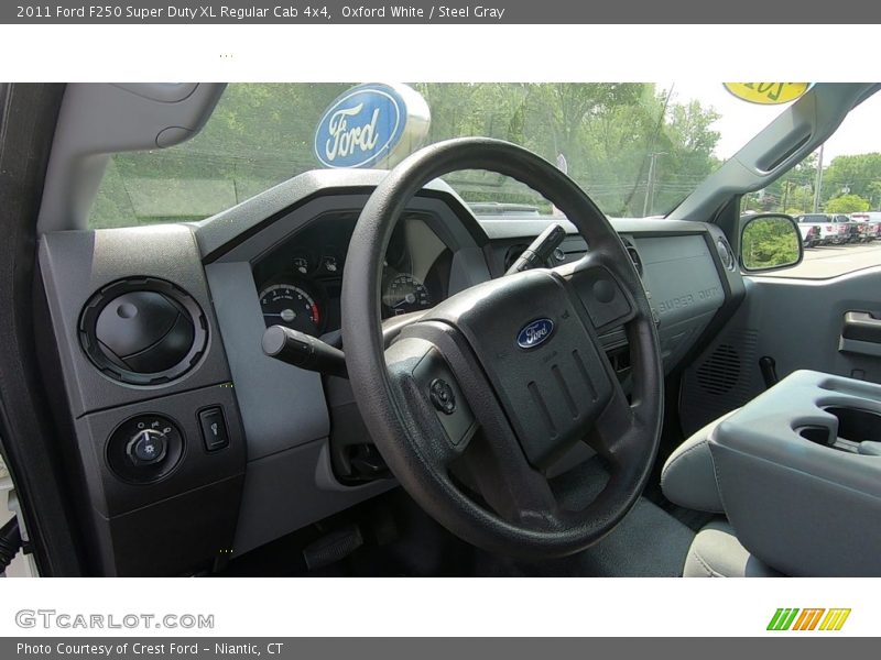 Oxford White / Steel Gray 2011 Ford F250 Super Duty XL Regular Cab 4x4
