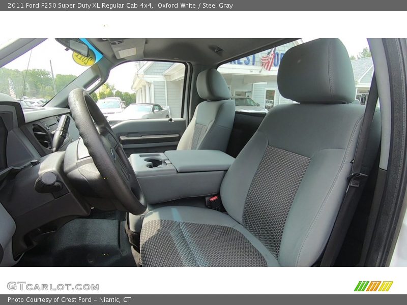 Oxford White / Steel Gray 2011 Ford F250 Super Duty XL Regular Cab 4x4