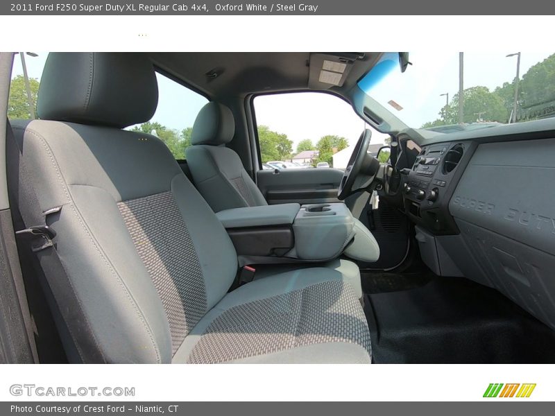 Oxford White / Steel Gray 2011 Ford F250 Super Duty XL Regular Cab 4x4