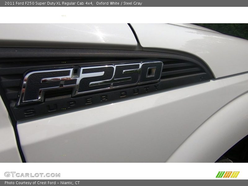 Oxford White / Steel Gray 2011 Ford F250 Super Duty XL Regular Cab 4x4