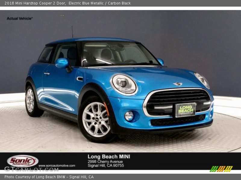 Electric Blue Metallic / Carbon Black 2018 Mini Hardtop Cooper 2 Door