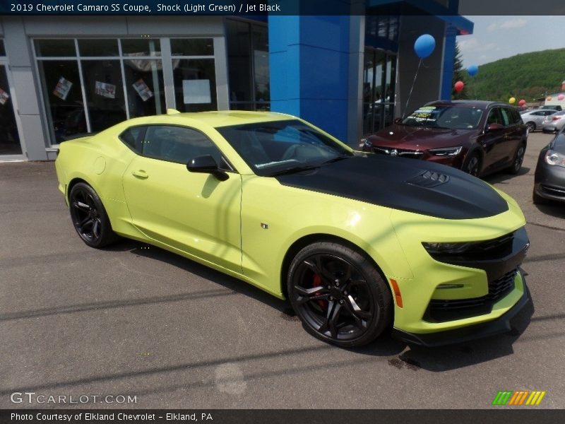 Shock (Light Green) / Jet Black 2019 Chevrolet Camaro SS Coupe