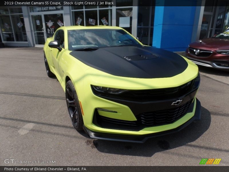 Shock (Light Green) / Jet Black 2019 Chevrolet Camaro SS Coupe