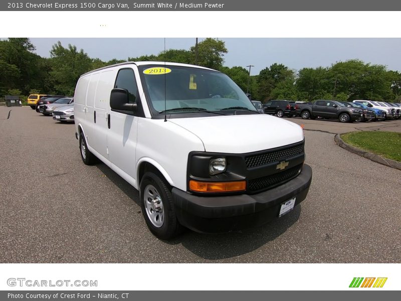 Summit White / Medium Pewter 2013 Chevrolet Express 1500 Cargo Van