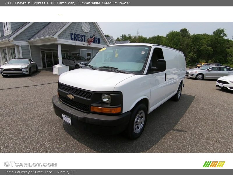 Summit White / Medium Pewter 2013 Chevrolet Express 1500 Cargo Van