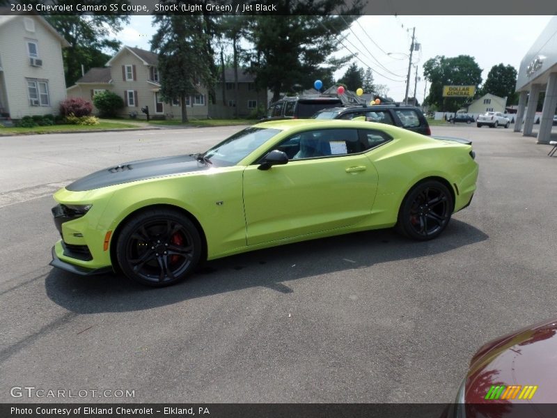 Shock (Light Green) / Jet Black 2019 Chevrolet Camaro SS Coupe