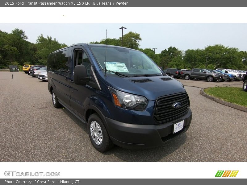 Blue Jeans / Pewter 2019 Ford Transit Passenger Wagon XL 150 LR