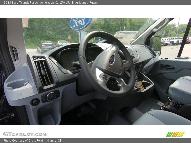 Blue Jeans / Pewter 2019 Ford Transit Passenger Wagon XL 150 LR