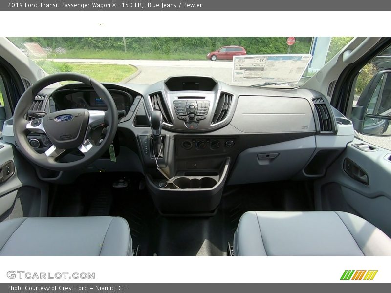 Blue Jeans / Pewter 2019 Ford Transit Passenger Wagon XL 150 LR